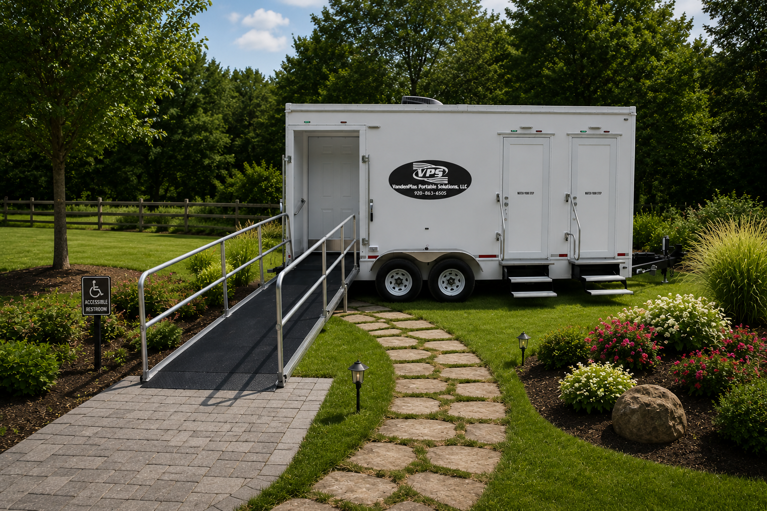 3-Stall Handicap Restroom Trailer