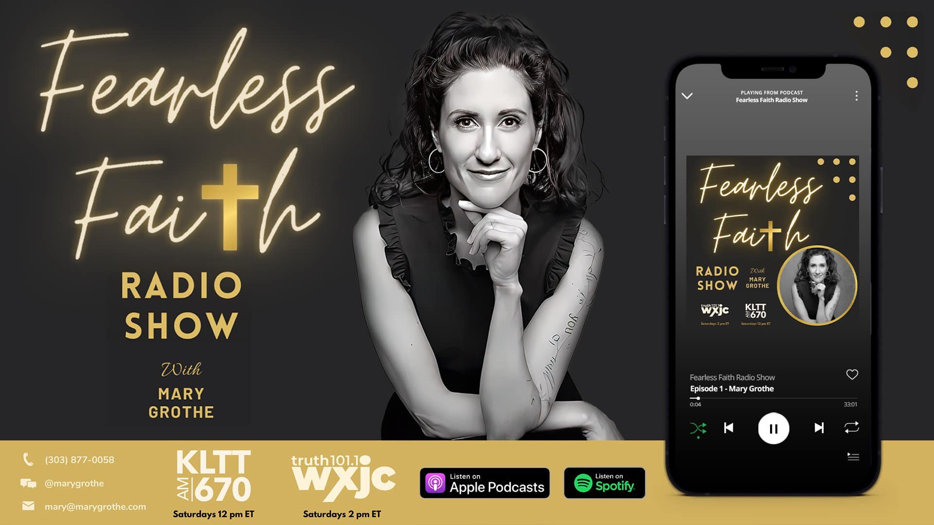 Hey friends!! I'm going to be interviewed this Saturday at 11am/12 pm ET on the Fearless Faith Radio Show with Mary Grothe.  Hope you can join us!!