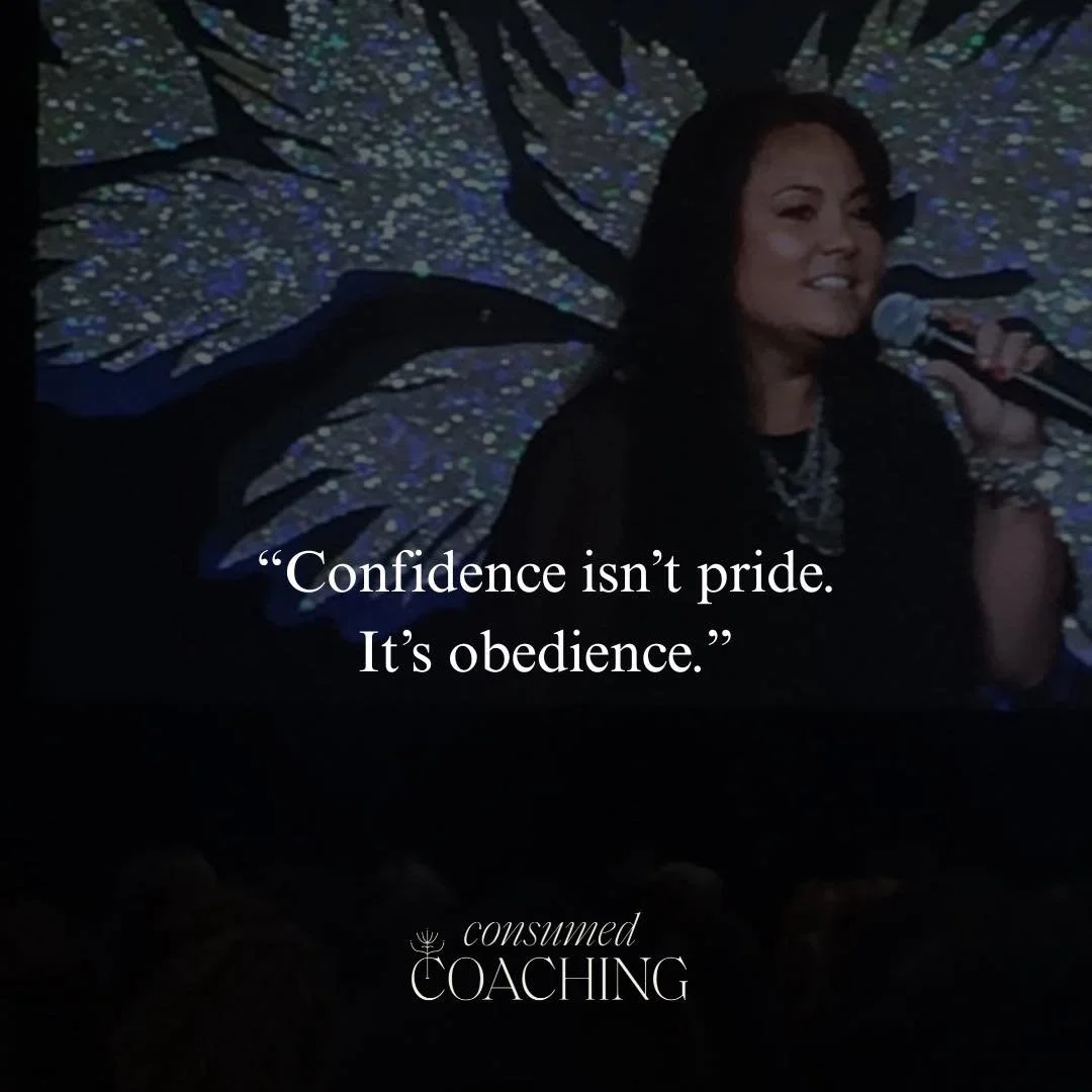 Confidence Isn&rsquo;t Pride &mdash; It&rsquo;s Obedience.

So many of us hesitate to walk boldly because we&rsquo;re afraid of looking prideful.
We shrink back, second-guess, and play small &mdash; thinking humility means hiding.
But hear me&hellip;