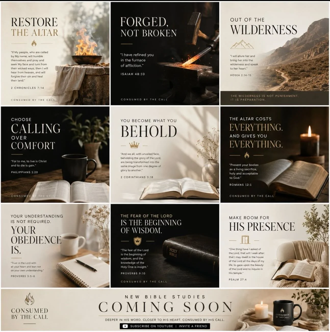 Something is stirring.

I believe God is calling His people back to the altar.

Back to His Word.
Back to His presence.
Back to radical obedience.
Back to lives fully surrendered to Jesus.

In June, we will start launching powerful Bible study series