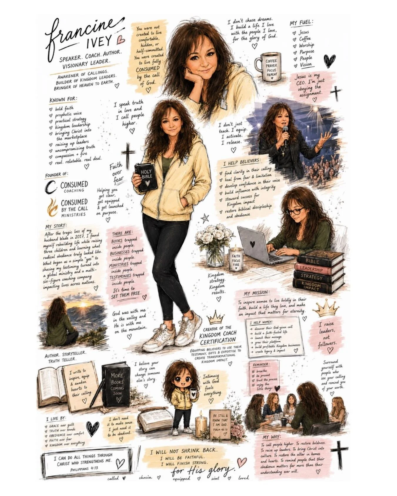This little sketchbook page may look fun and playful&hellip;
but honestly? 

It carries so much of my heart. ❤️

The coffee.
The Bible.
The strategy sessions.
The late-night prayers.
The calling.
The rebuilding.
The bold faith.
The obedience before u