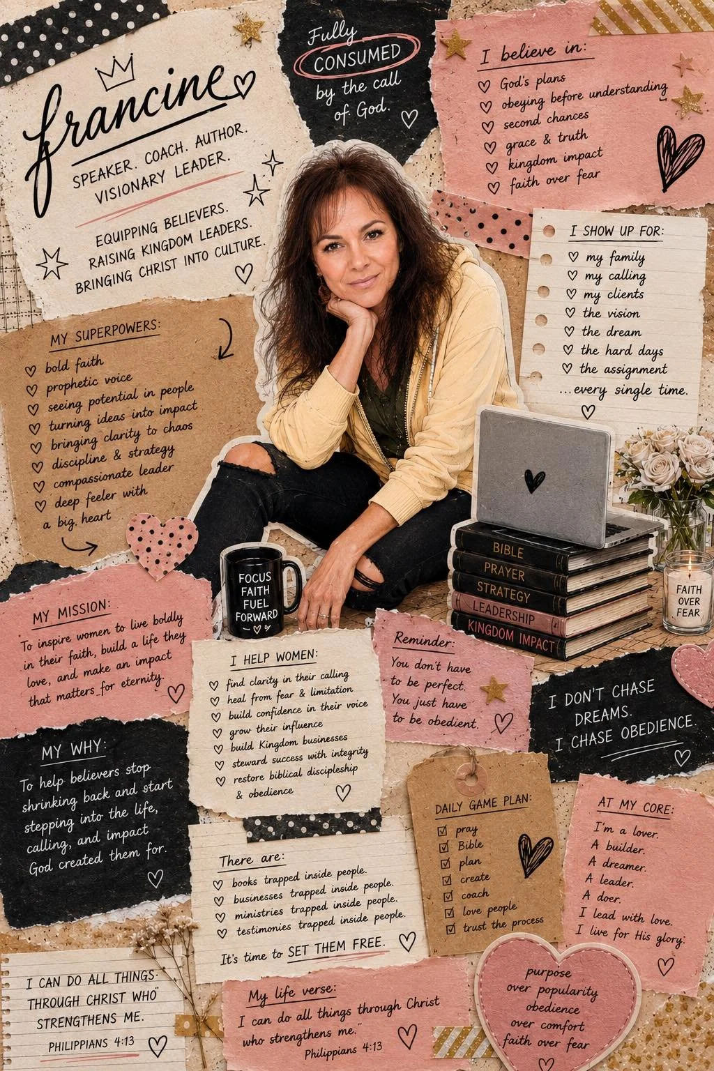 Well&hellip; this is either adorable or slightly concerning. 😂

Apparently if you took my brain, my prayer journal, three cups of coffee, a stack of books, a Bible, a coaching call, and a whole lot of Jesus&hellip; this is what you would get.

A scr