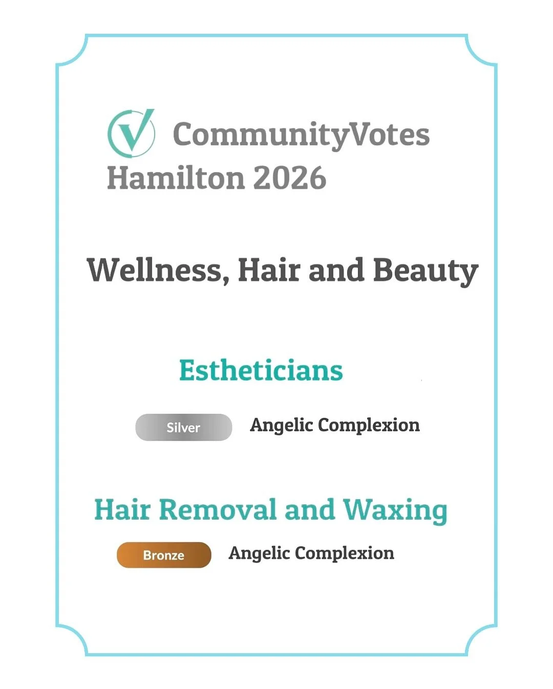 WE DID IT AGAIN🥰🥰🥰

Thank you to all who voted for the Hamilton Community Votes this year! Just making the list is such an honour let alone being amongst the winners again this year 🏅

Going into my 6th year of business full-time has shown its ch