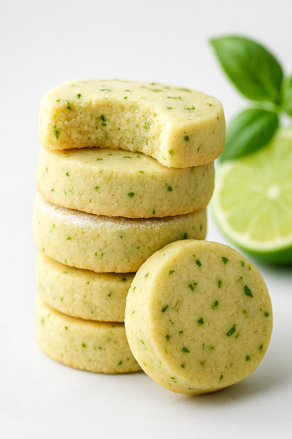 Basil Lime Shortbread (5-Pack)