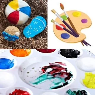 Beach theme "Paint-n-Sip" desserts class