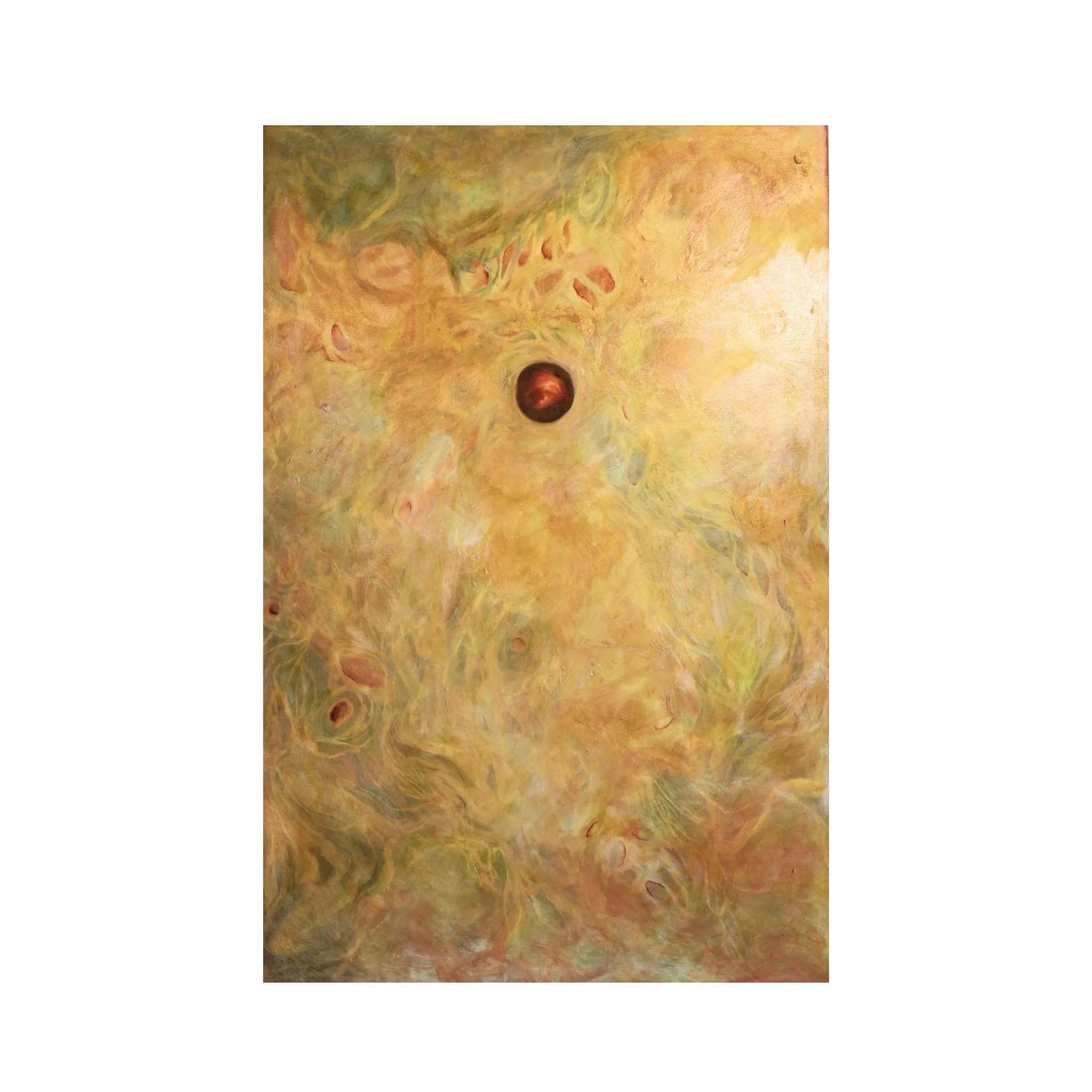 Paraclete. [the holy spirit as advocate/counselor].

Oil on Canvas&ndash; 40X60&rdquo;

This is the most layered painting I&rsquo;ve ever done. It was also the first piece I started in this series, as well as the last piece I finished. I began this p