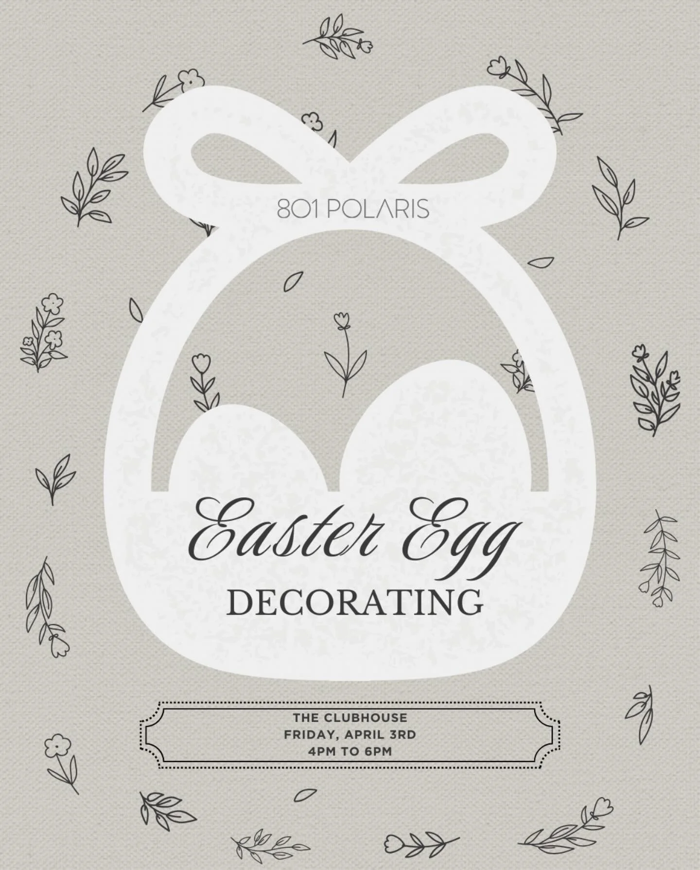 Hop into something sweet this Easter 🐣✨

Join us in the clubhouse for easter egg decorating &mdash; April 3rd from 4&ndash;6pm 🤍🎨