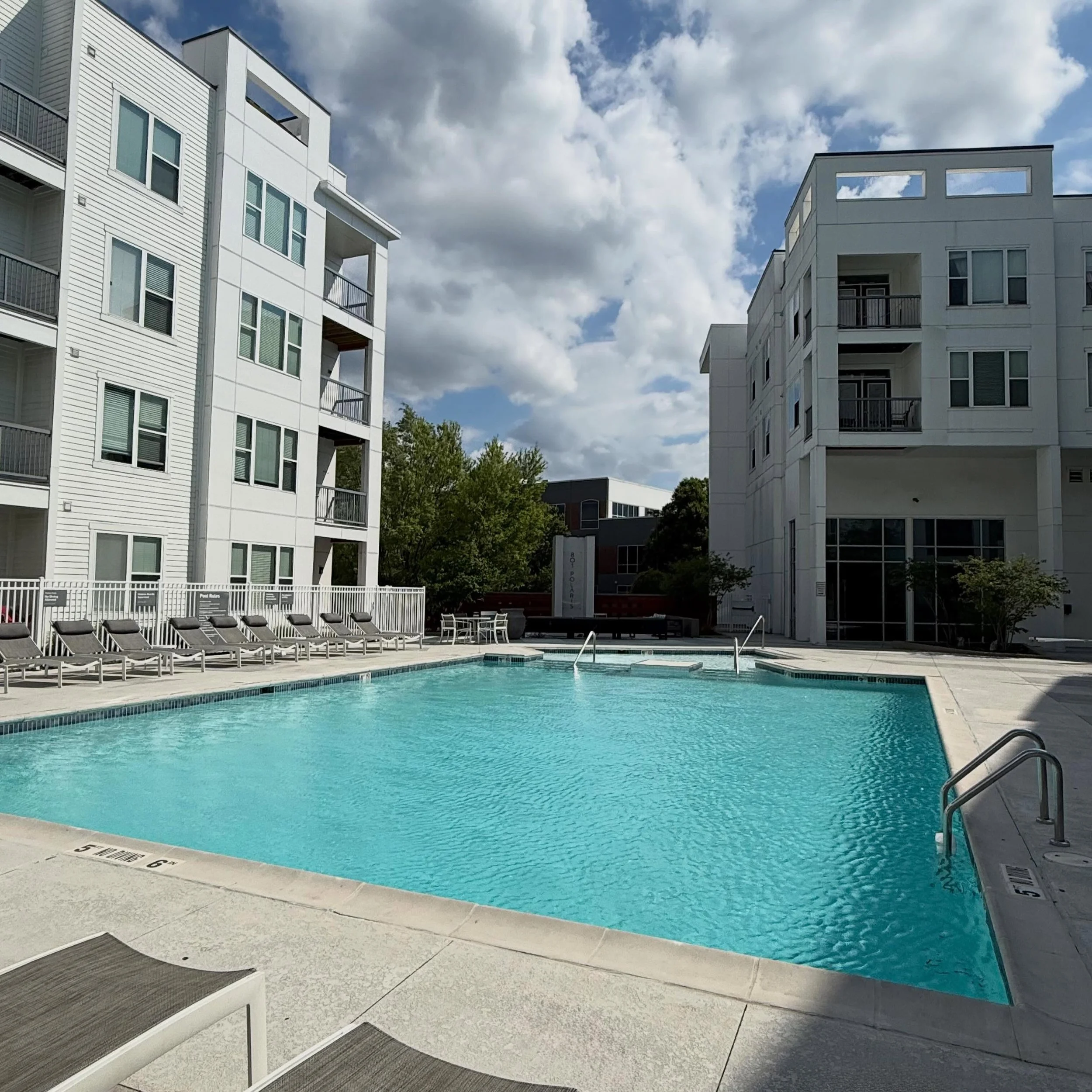 The pool officially opens for the summer season this Friday, May 15th! 🤍☀️

Pool Reminders:

&bull; Open daily from 9am to 9pm. We do have a staff member onsite monitoring the pool and making sure it gets shut down properly every night. 

&bull; Res