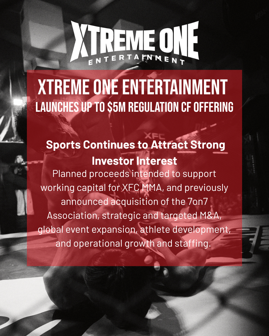 XFC Parent Xtreme One Entertainment LaunchesCapital Raise in Partnership with DealMaker Securities