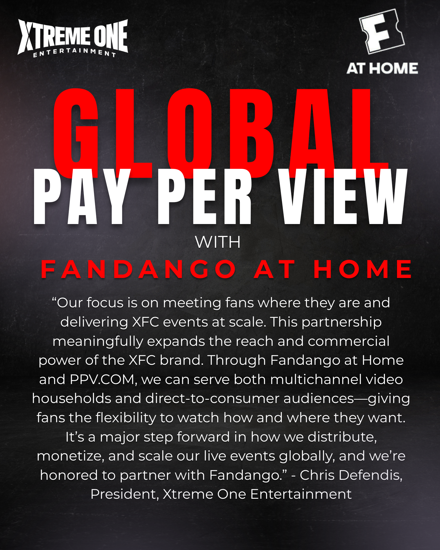 Xtreme Fighting Championships Lands Global Pay-Per-View Deal with Fandango
