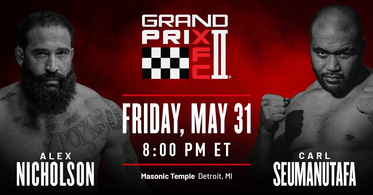 Alex Nicholson XFC Grand Prix II Fight Card to Feature Alex Nicholson vs Carl ...