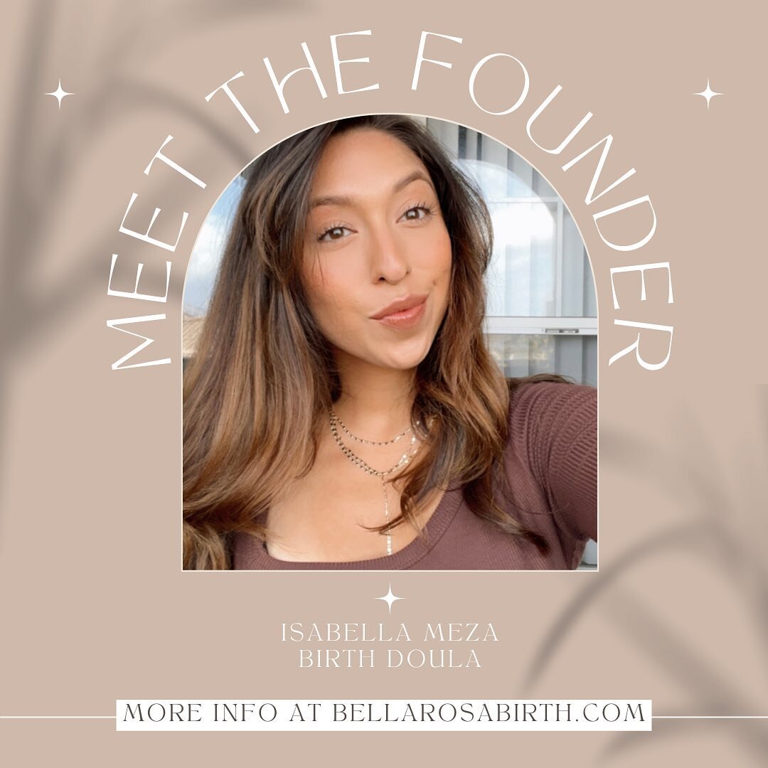 Welcome, meet the founder!✨

Nice to meet you! My name is Isabella Meza. 
I am proud Latina doula, based in Los Angeles, California🇲🇽🇬🇹

I have the most hands on father for a life partner&hearts;️James Douglas Mitchell (founder of @jdmsports_podc