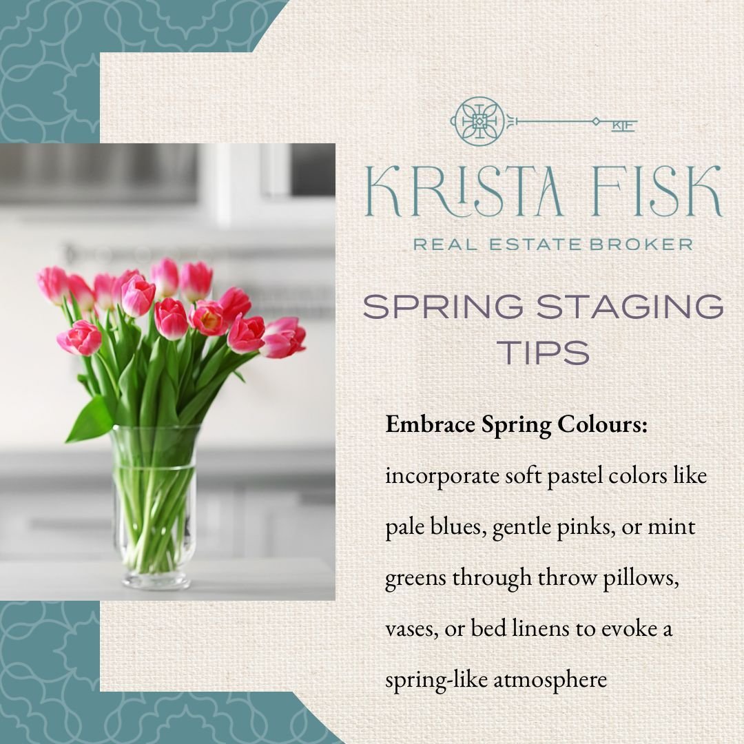 🌷 Spring into Action! 🌷 Is your property ready for the real estate market? 
➡️Swipe through to discover simple yet effective spring staging tips to make any home irresistibly inviting! From fresh florals to airy fabrics, these tweaks are sure to im