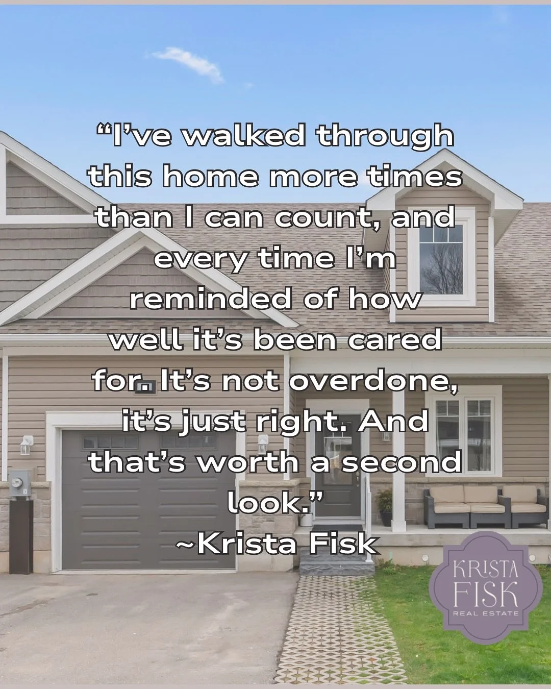 Sometimes a home just feels right.
Not flashy. Not staged to perfection. Just cared for&hellip;.quietly, consistently, and with intention.

That&rsquo;s what stands out to me every time I step into 4-24 George Street North in Harriston.

It&rsquo;s t