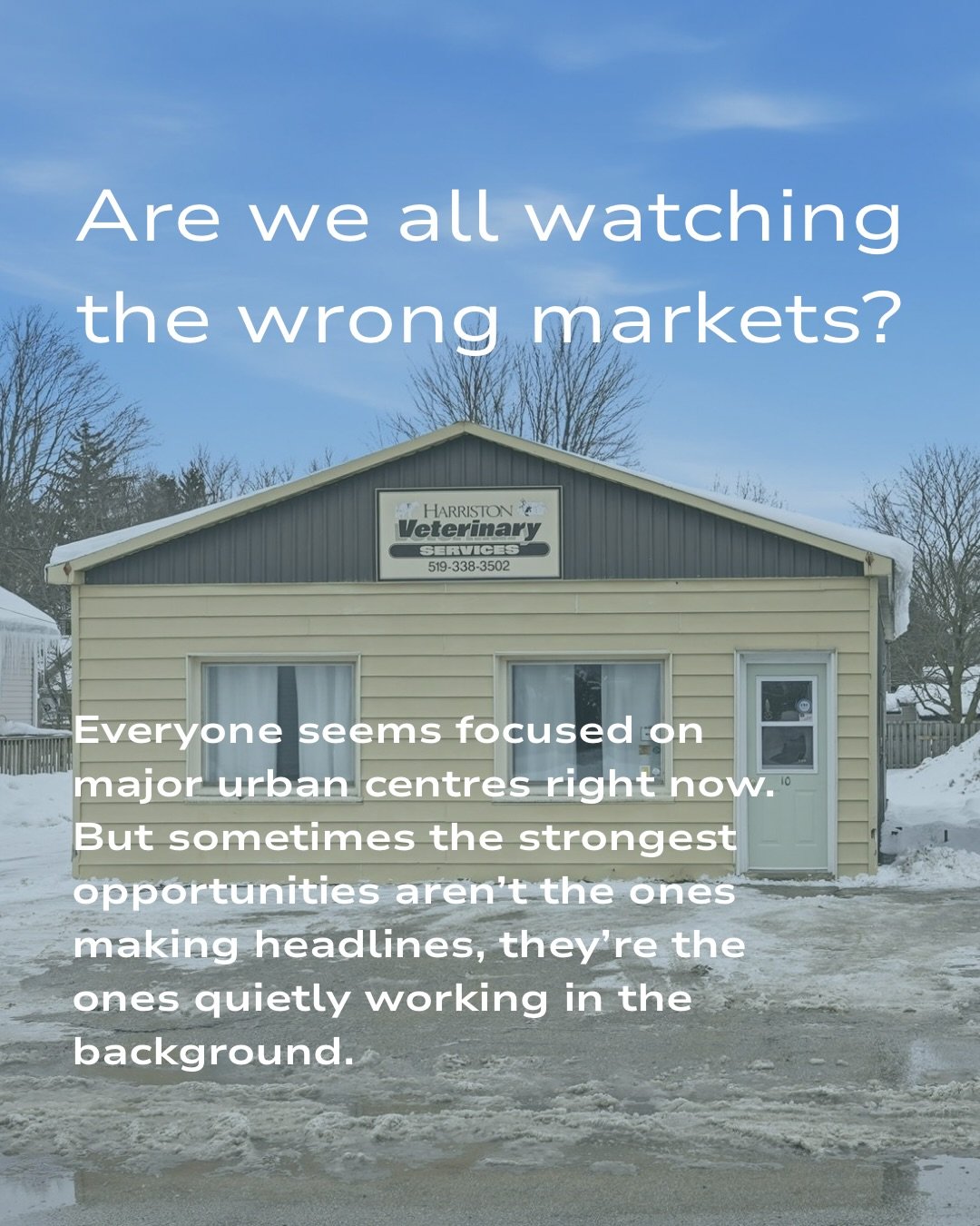 Everyone&rsquo;s watching urban markets.

Rural commercial?
It&rsquo;s built on necessity &mdash; not noise.

Lower entry points.
Essential services.
Community-rooted demand.

Not flashy.
Just steady.

If you&rsquo;re thinking long-term, it might be 