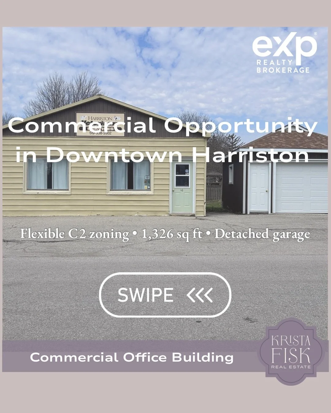 What could you create here?

Opportunities like this don&rsquo;t come along often in small-town Ontario.

Located in downtown Harriston, this solid commercial building offers flexibility, visibility, and room to grow&mdash;all in a community that con