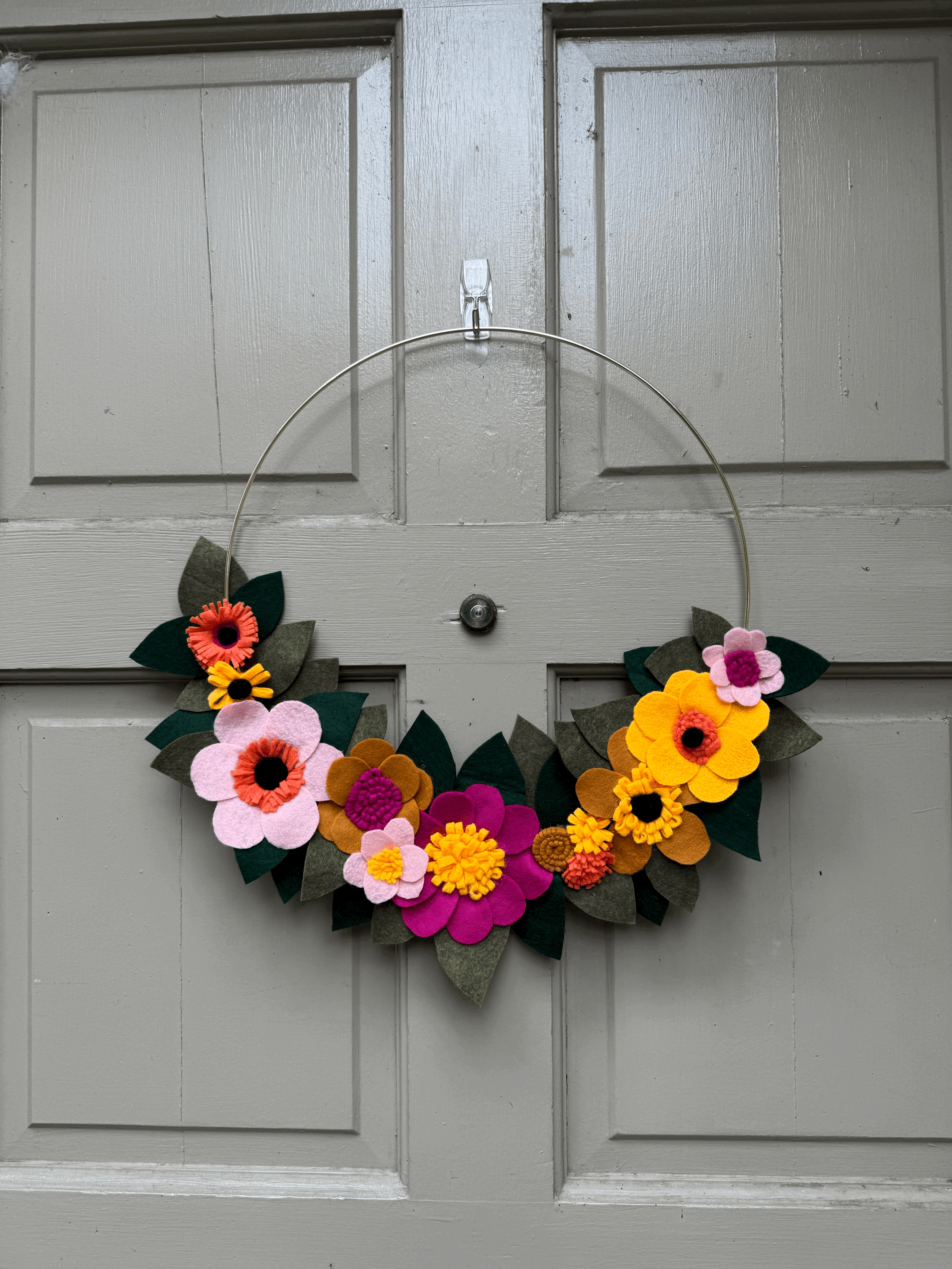 Felt Flower Wreaths
