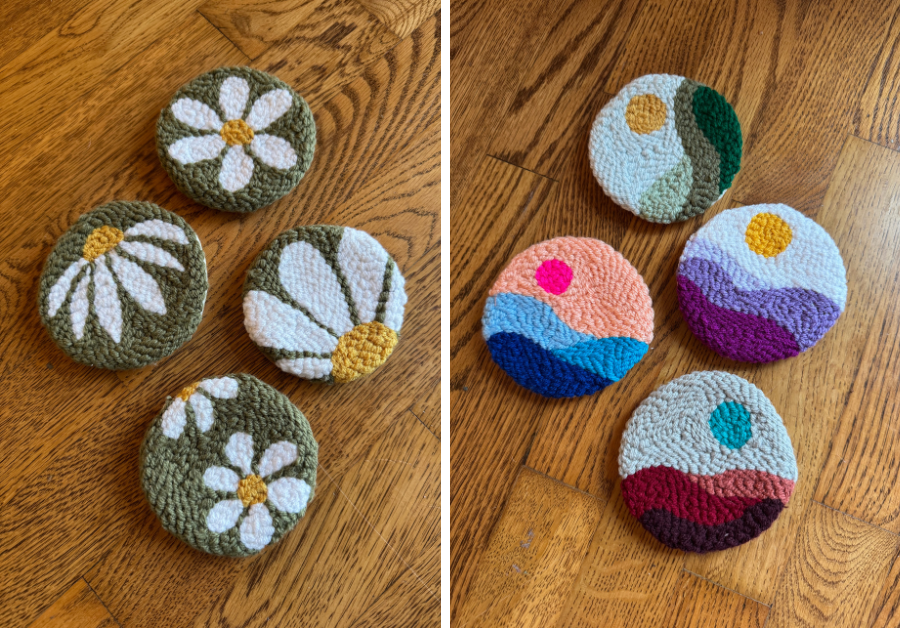 Punch Needle Coasters Workshop