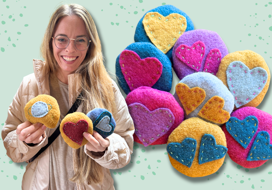 Slow-Stitched Pocket Hand Warmers