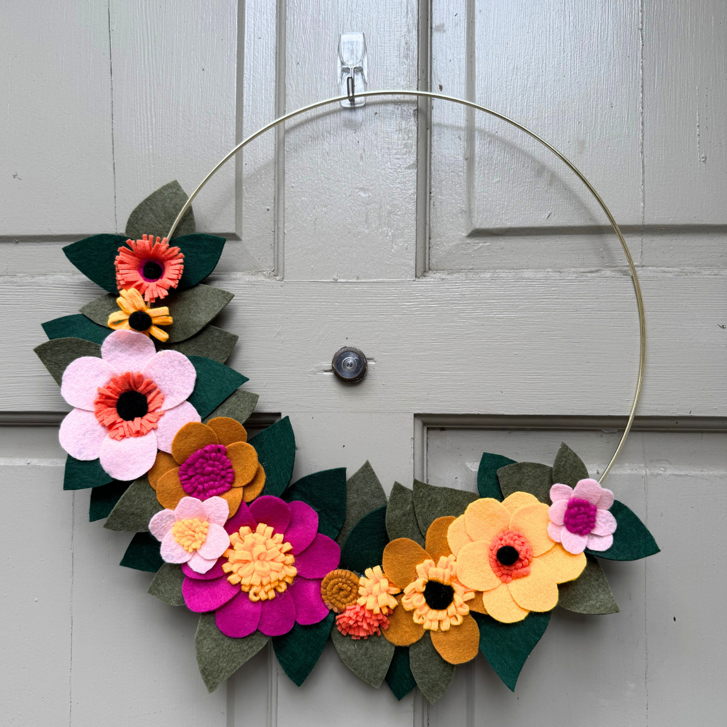 Felt Flower Wreaths Workshop