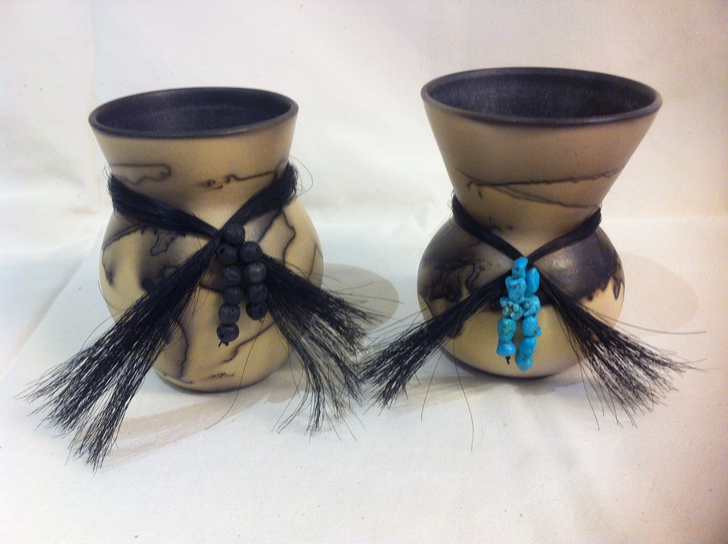 Custom Horsehair Raku by Anne Neuenschwander, Tucson Arizona