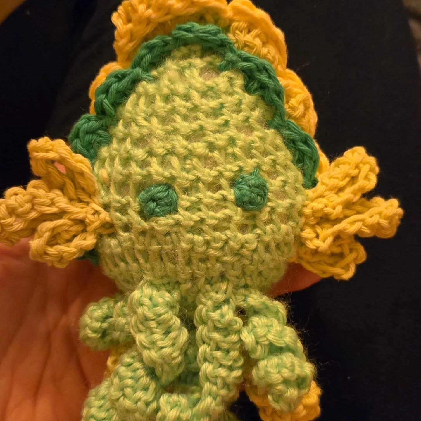 A wee Kraken that may have looked like a cabbage at one point in it's creation.