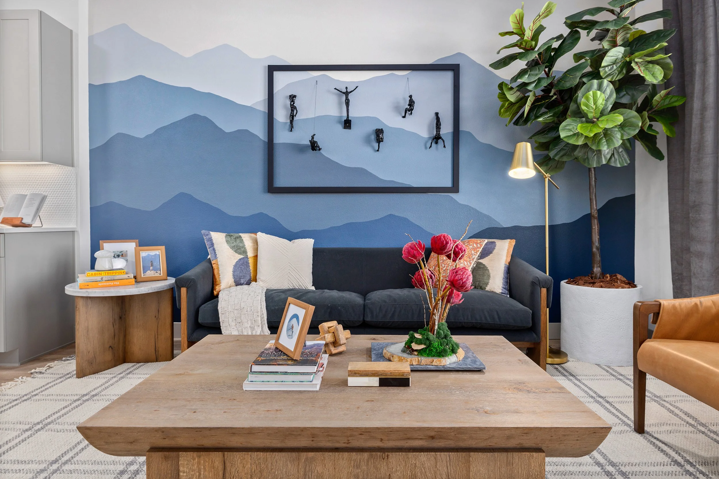 Model Apartment Living Room Denver, CO