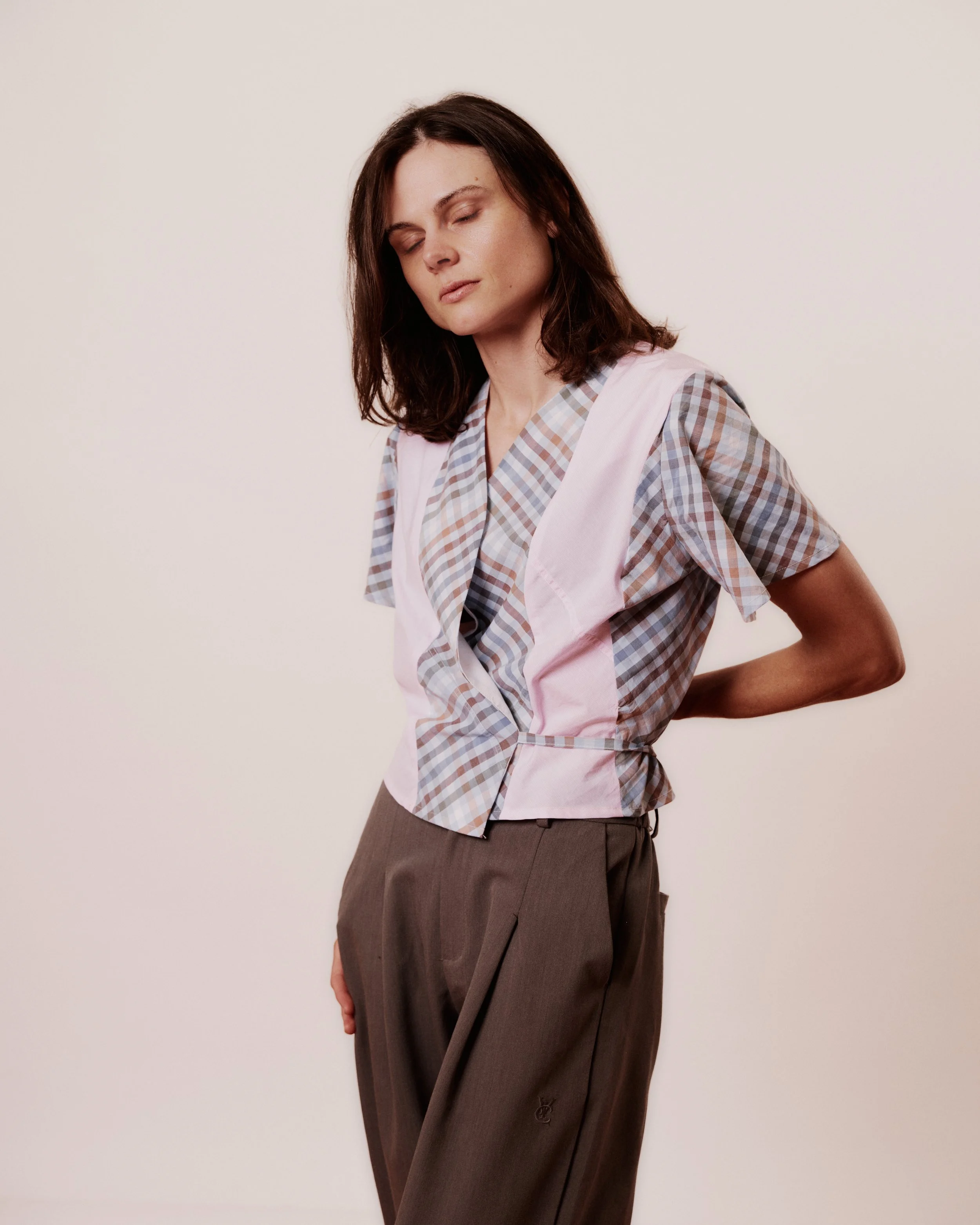 Bias Wrap Shirt