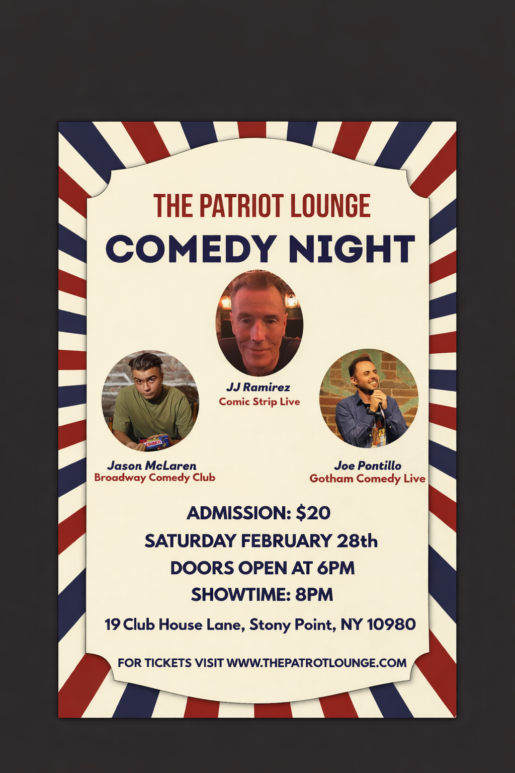 The Patriot Lounge Comedy Night