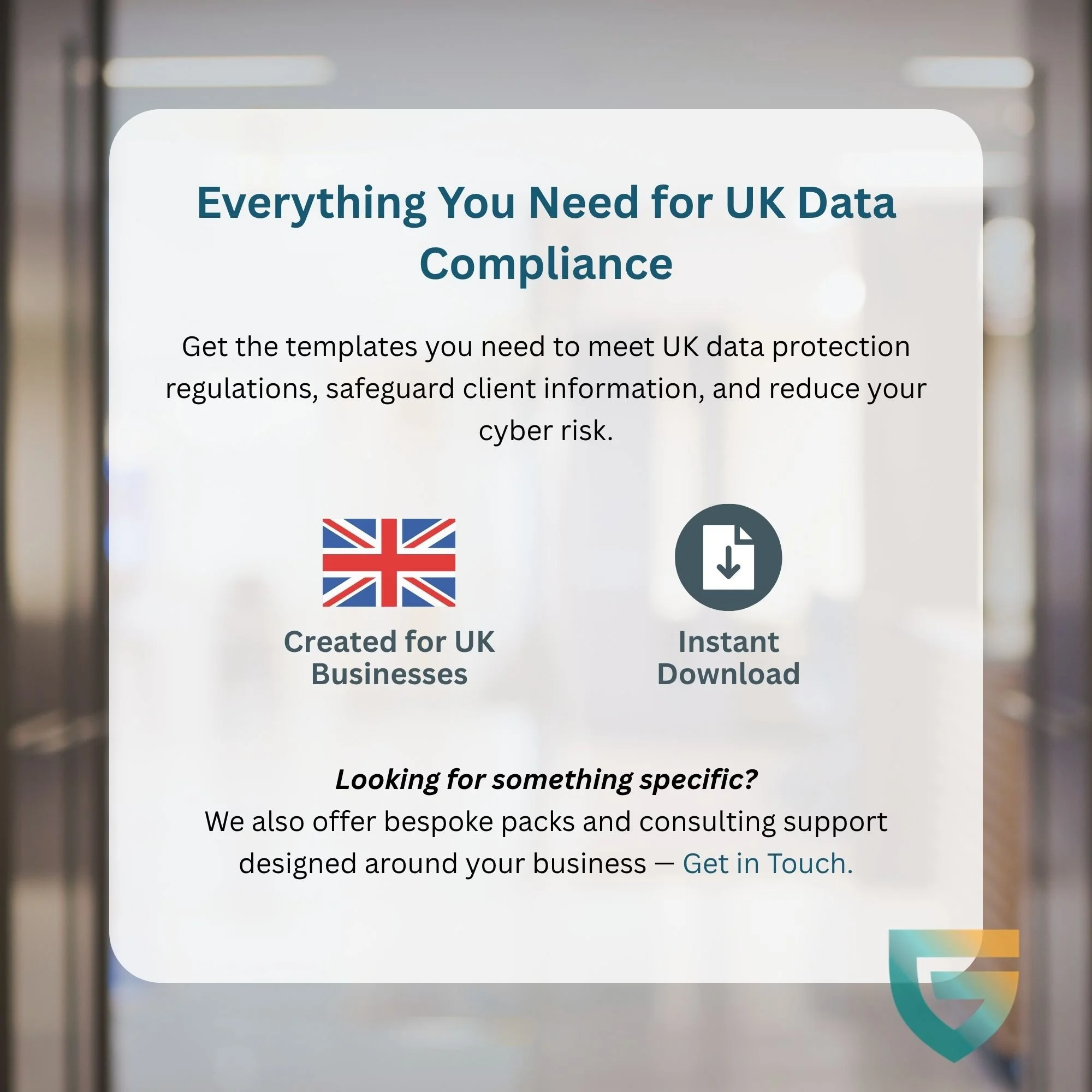 Everything you need for UK data compliance – created for UK businesses