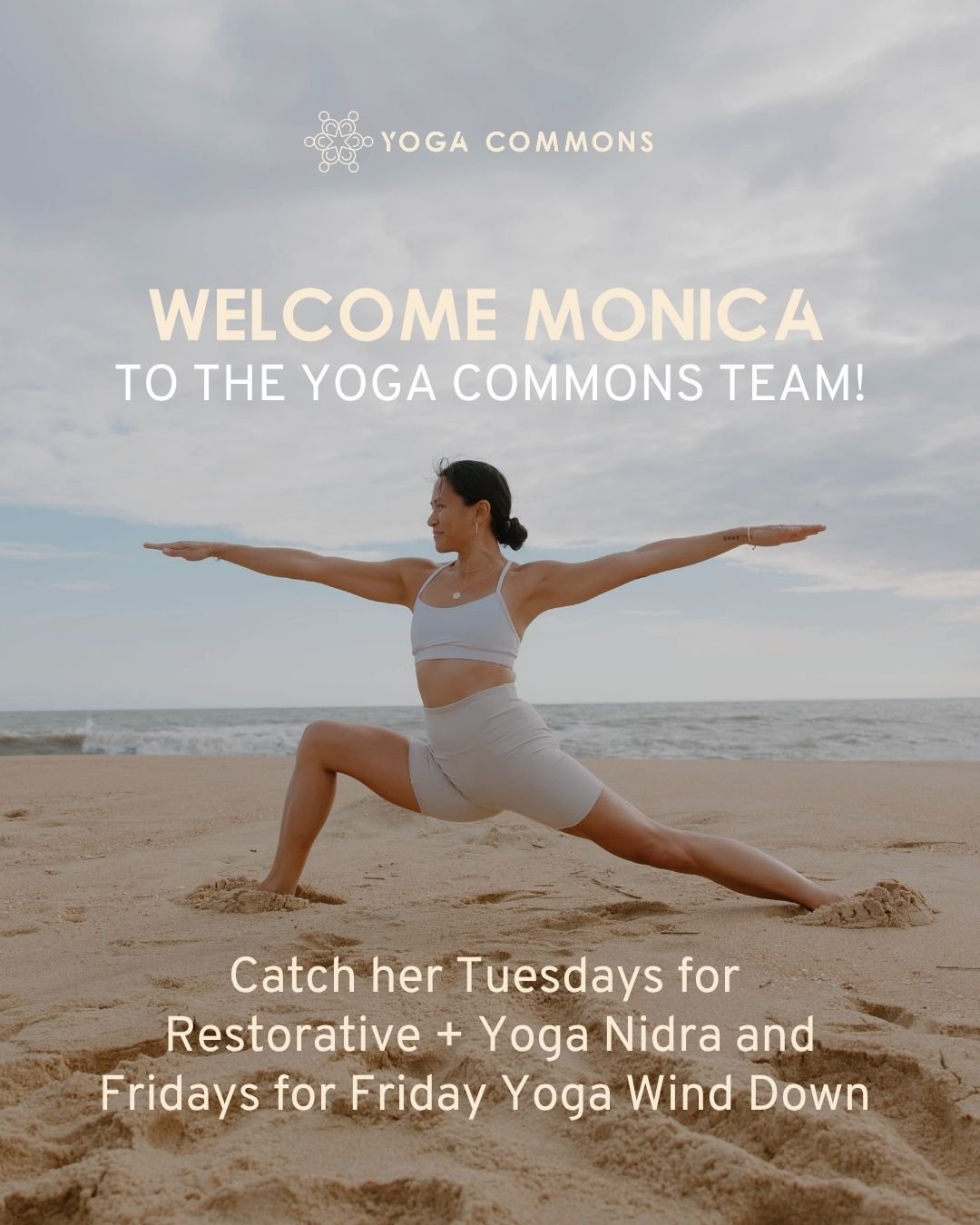 Join us in welcoming Monica Alvano to the Yoga Commons community!

Monica brings over 15 years of dedicated practice and study to her teaching, including 800 hours of Hatha-Raja Yoga training under Sri Dharma Mittra in New York - the same Dharma Yoga