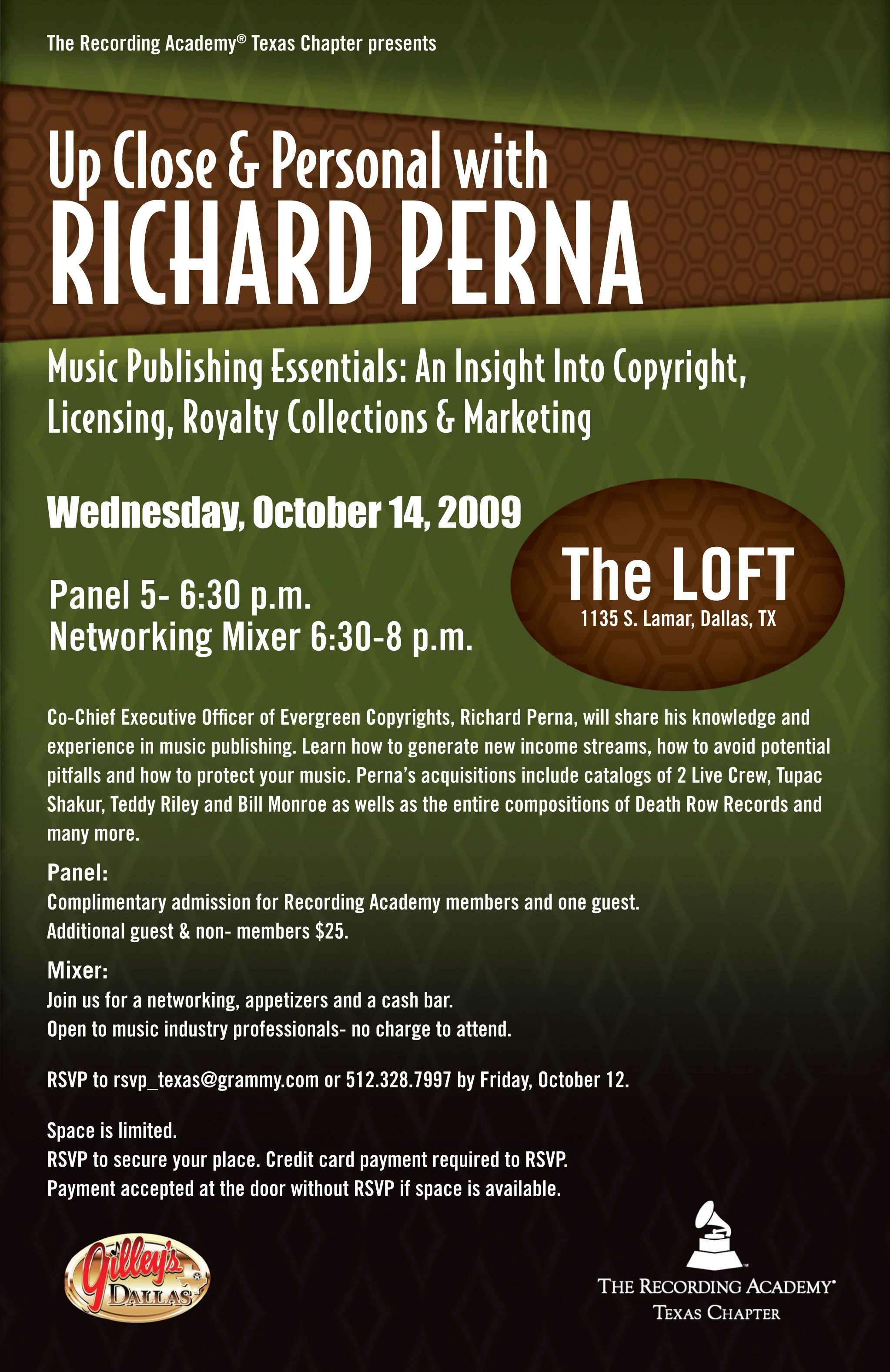 The Recording Academy Texas Chapter Presents:  Music Publishing Essentials