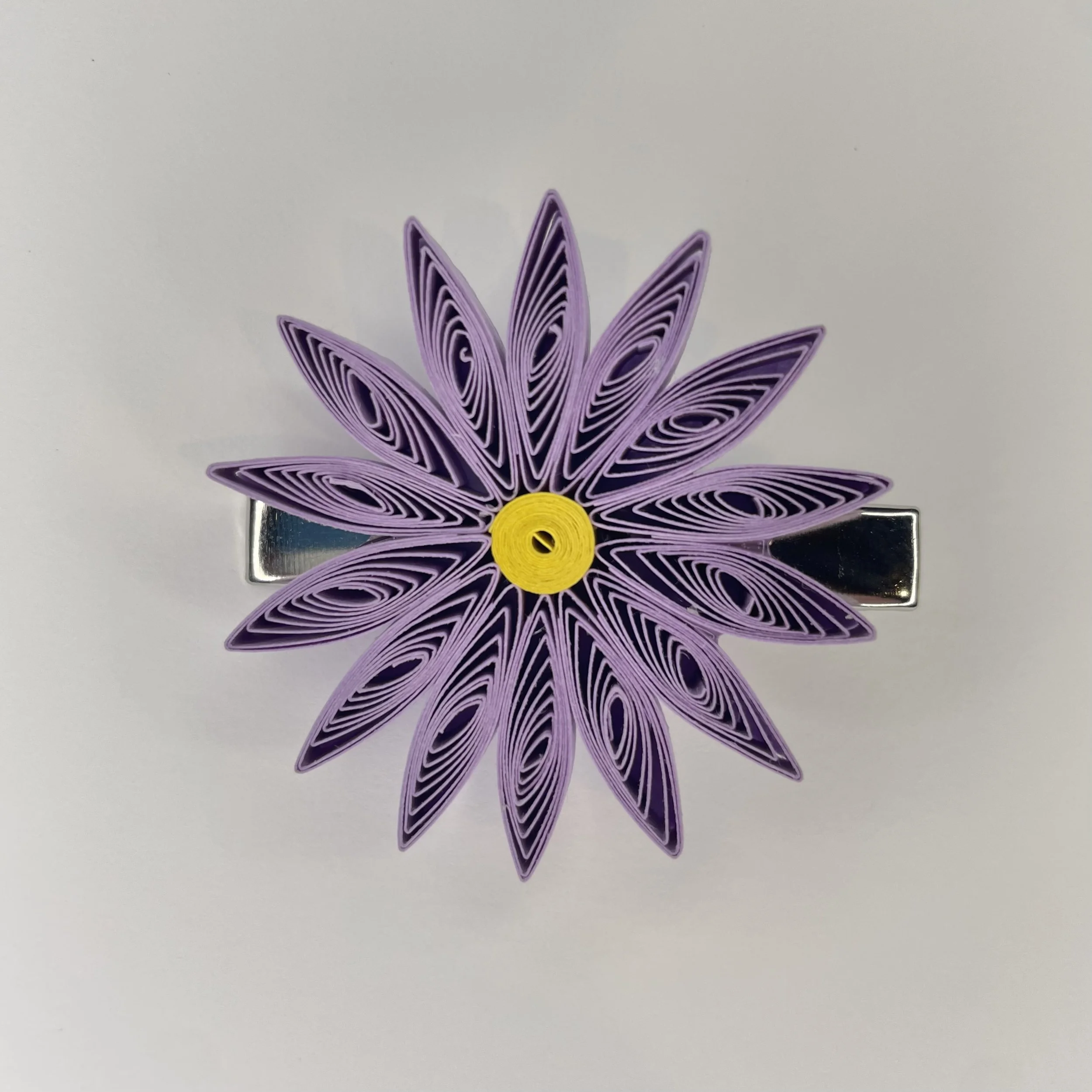 Light Purple Star Flower Hair Clip