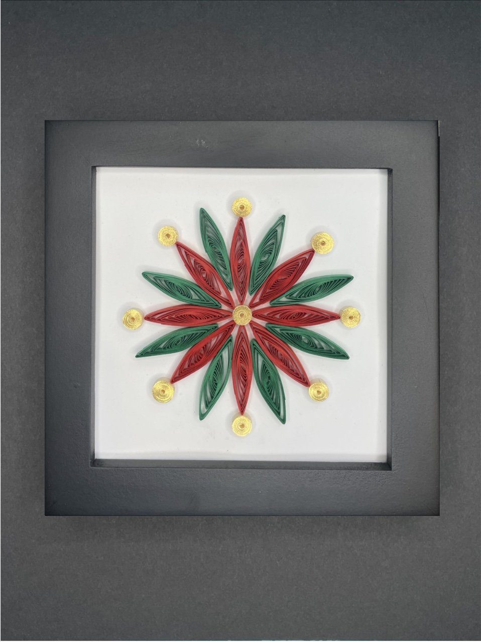 Green and Red Flower