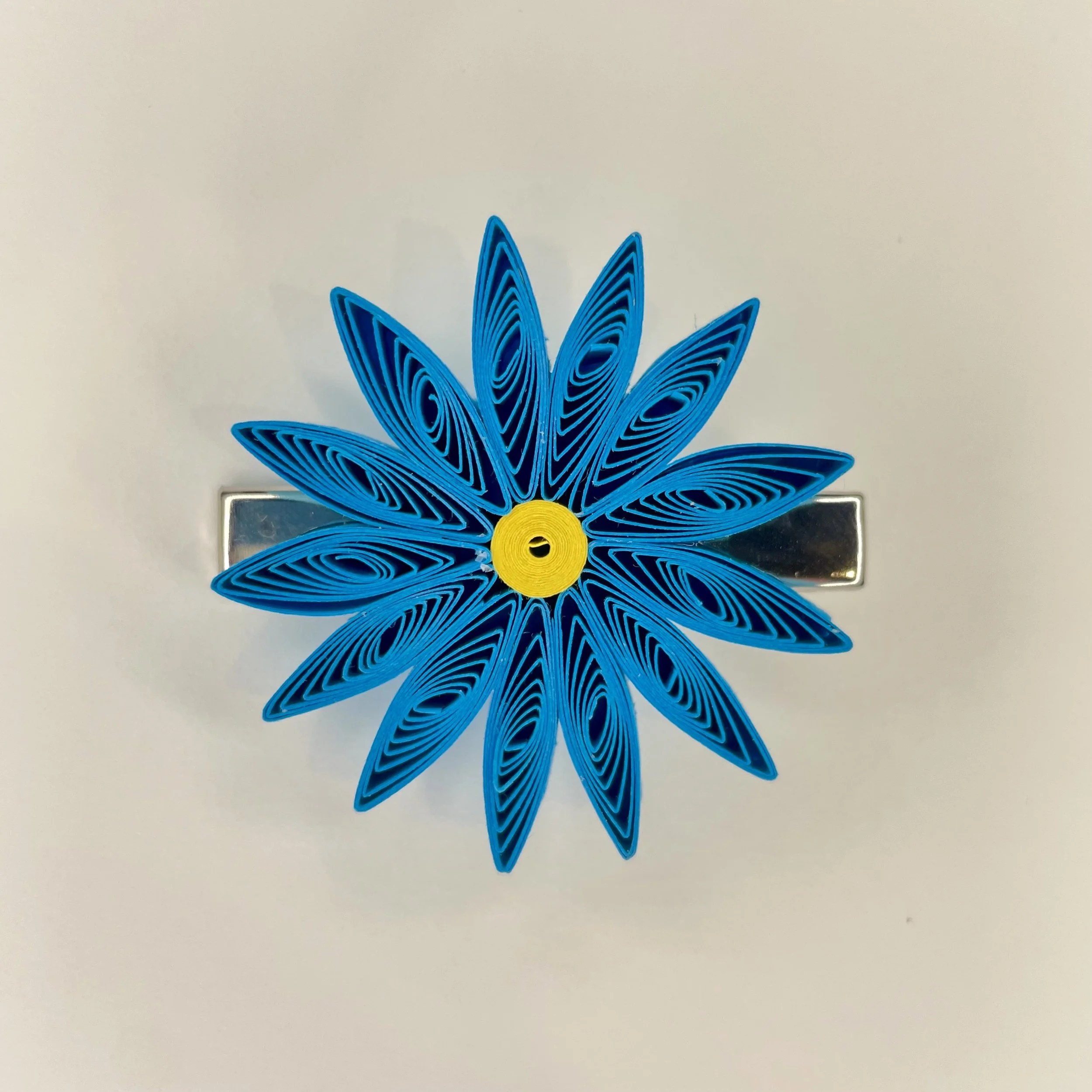 Blue Star Flower Hair Clip
