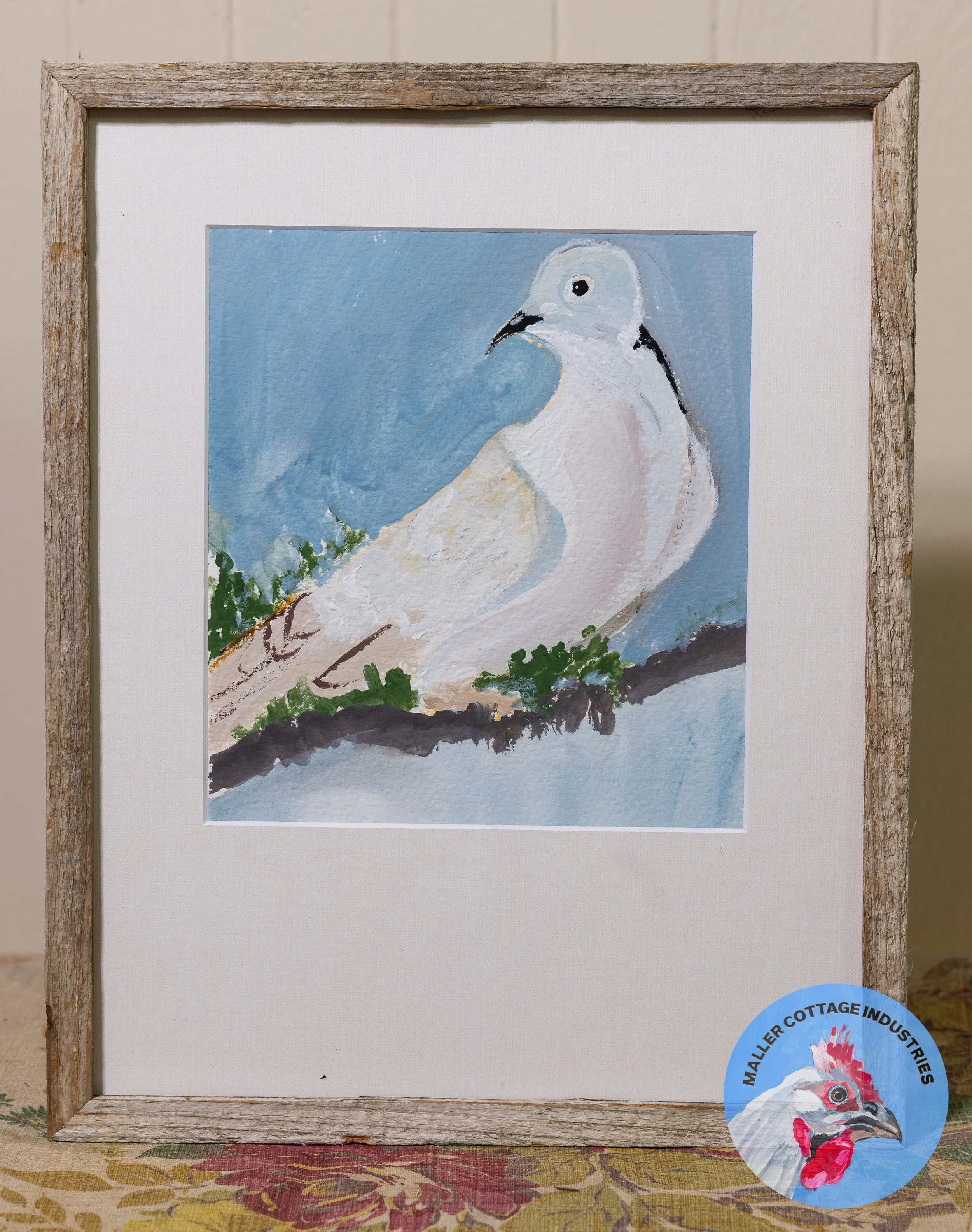 Mourning Dove Flashe Vinyl Painting
