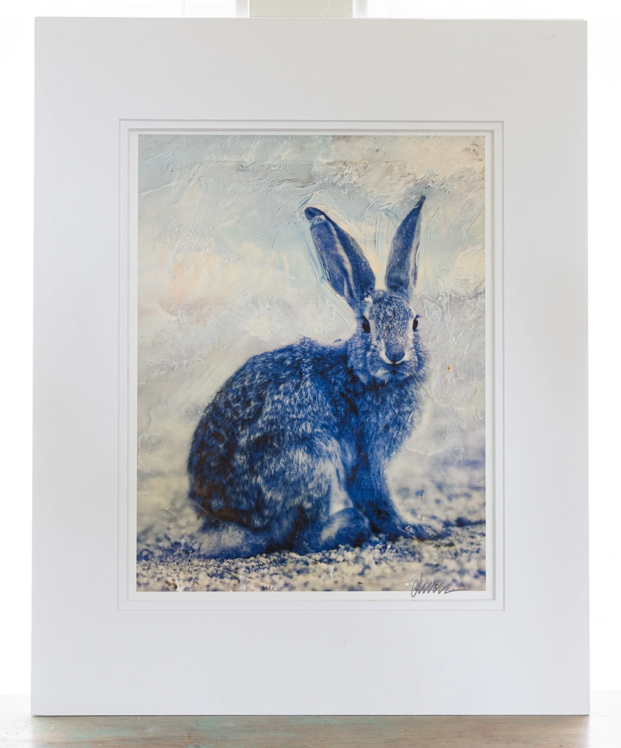 Encaustic Bunny Print