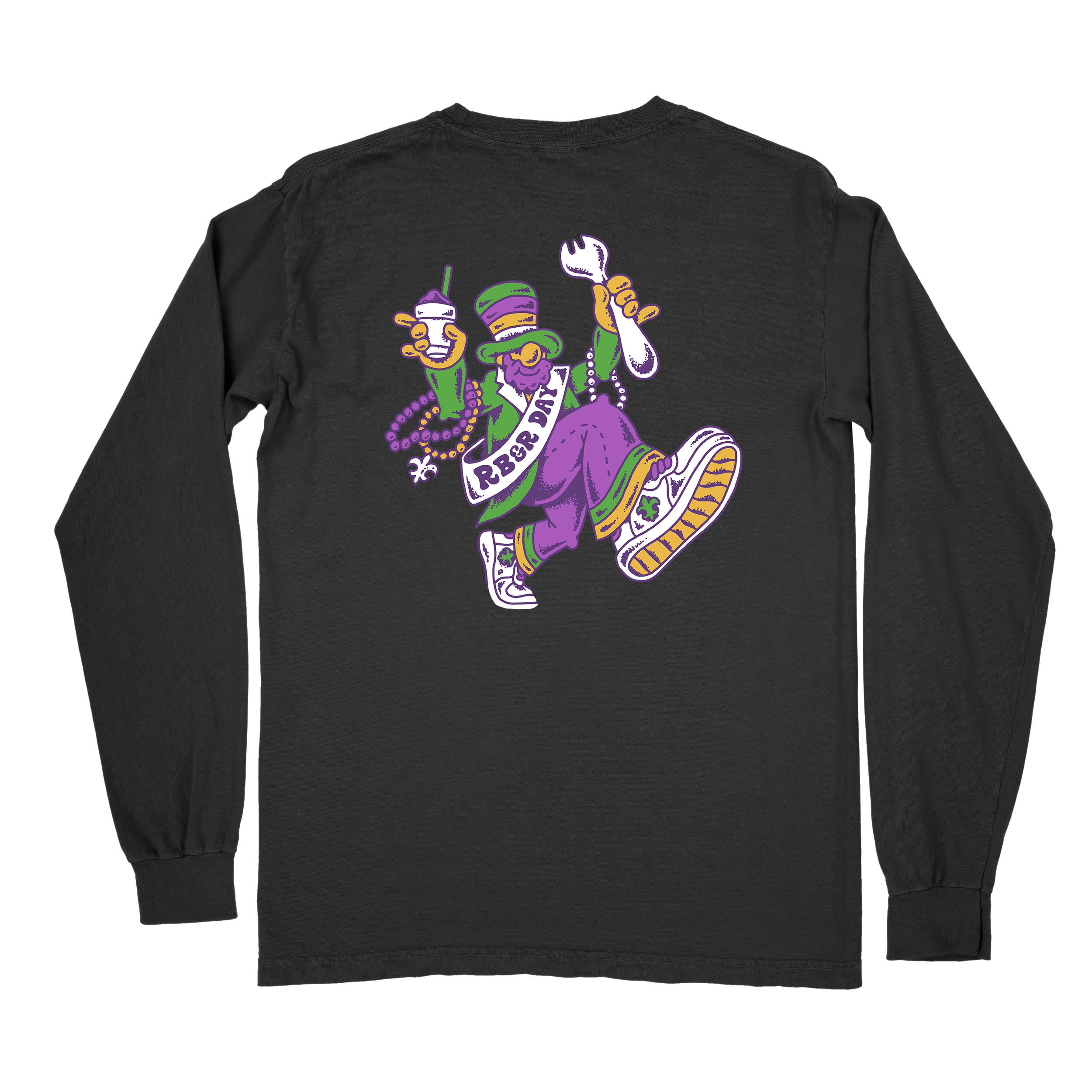 Krewe of Mfers Long Sleeve Black Back.png