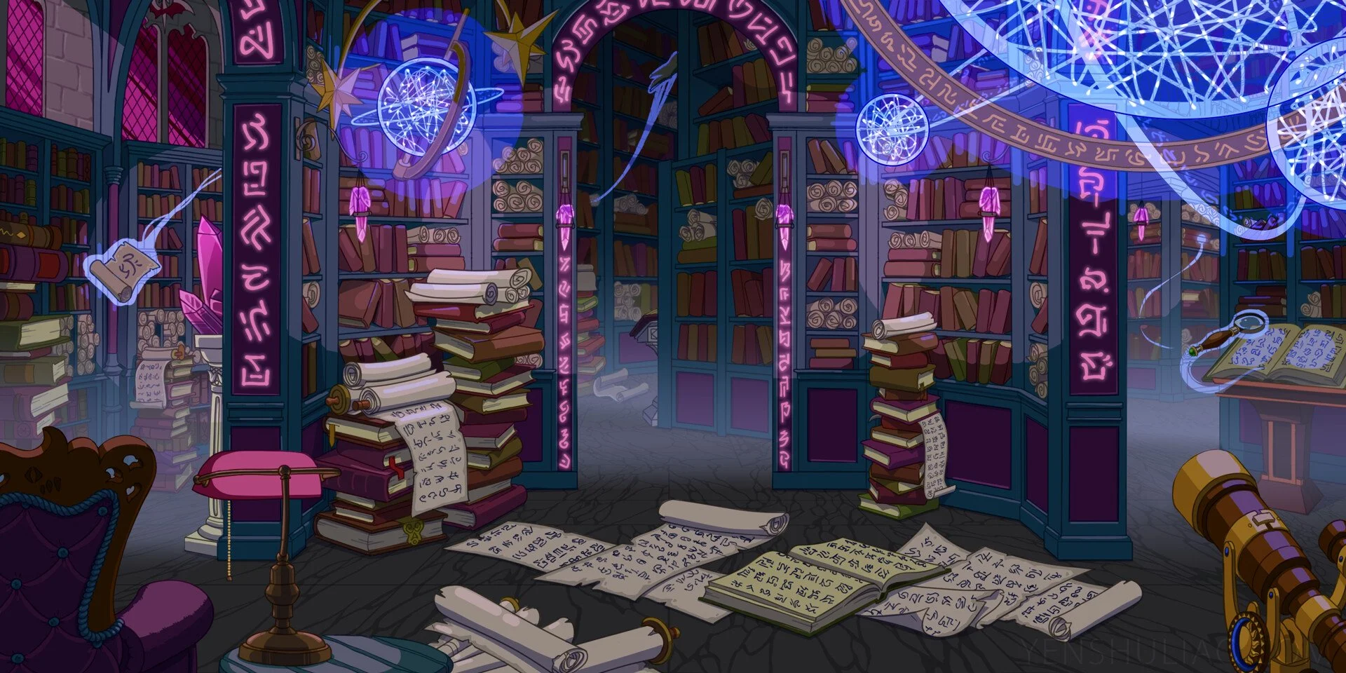 Background - Enchanted Library