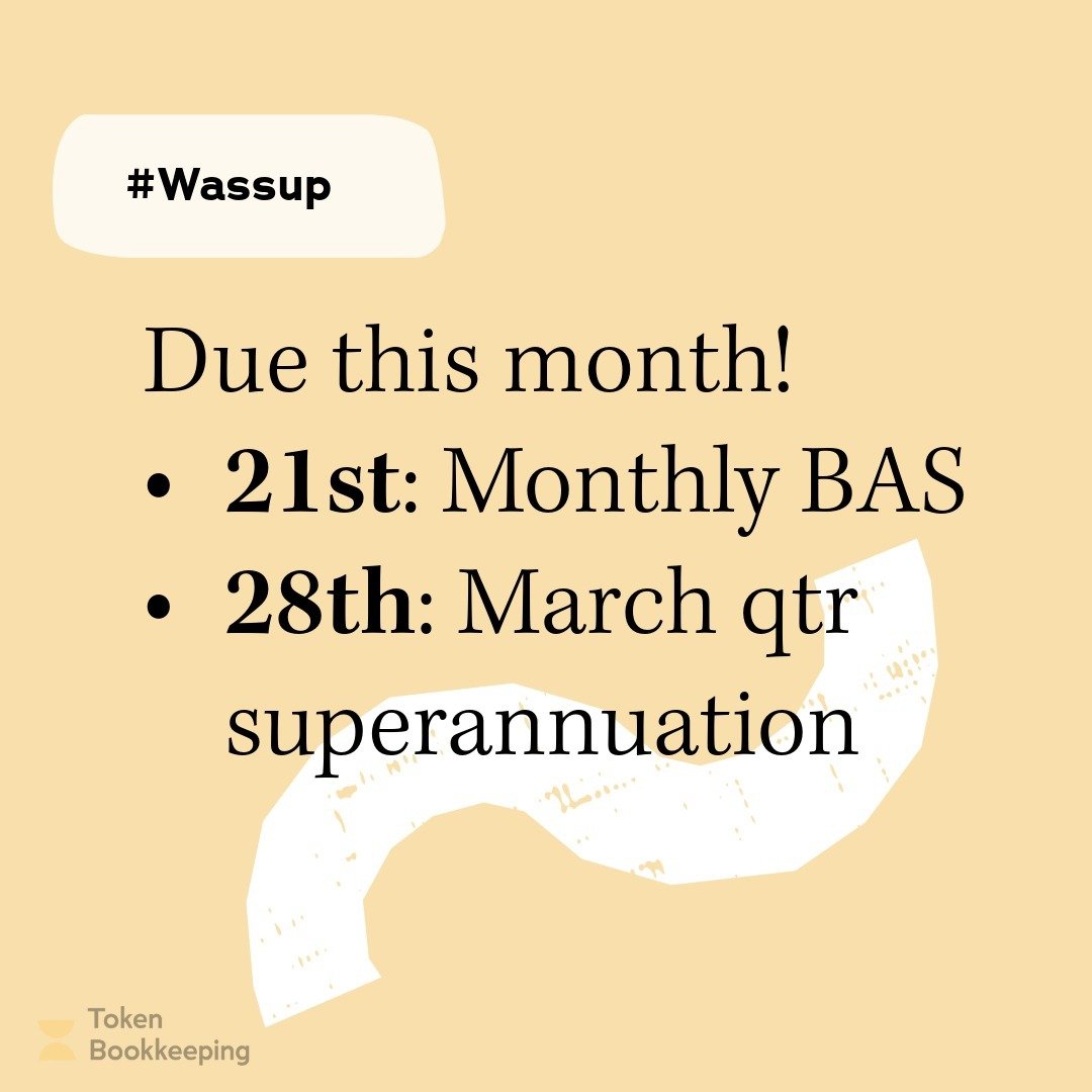 A reminder of ATO compliance dates for this month! HOT TIP 🔥 Remember to give superannuation time to process, try and have this lodged and paid at least a week prior to the due date!

#VirtualBookkeeper 
#Xerocertifiedbookkeeper
#Onlinebookkeeper
#S