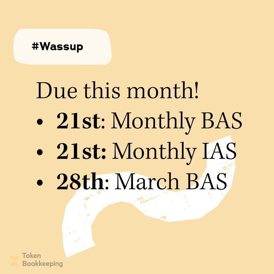 A reminder of ATO compliance dates for this month! HOT TIP 🔥 If you engage a BAS Agent to lodge your quarterly BAS, you get an extra month to lodge &amp; pay! Who doesn't love that?

#VirtualBookkeeper 
#Xerocertifiedbookkeeper
#Onlinebookkeeper
#Sm