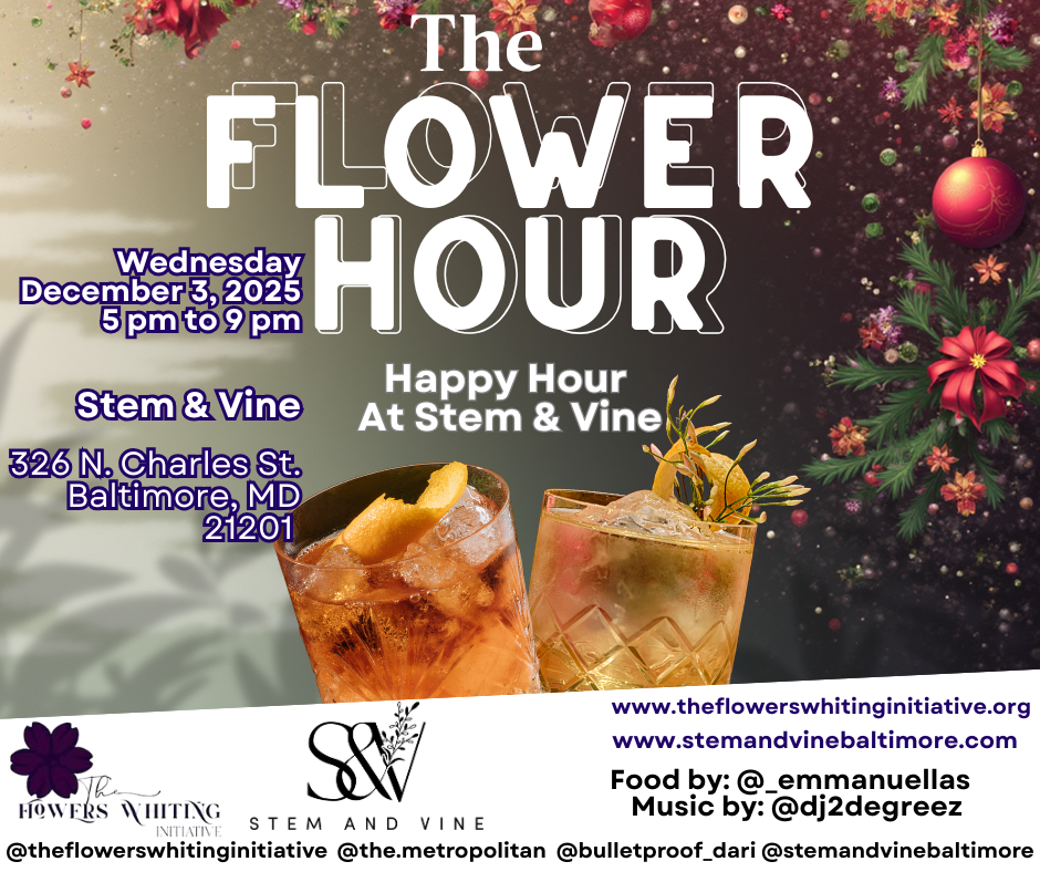 The Flower Hour Happy Hour at Stem &amp; Vine- December 3 (Holiday Edition)