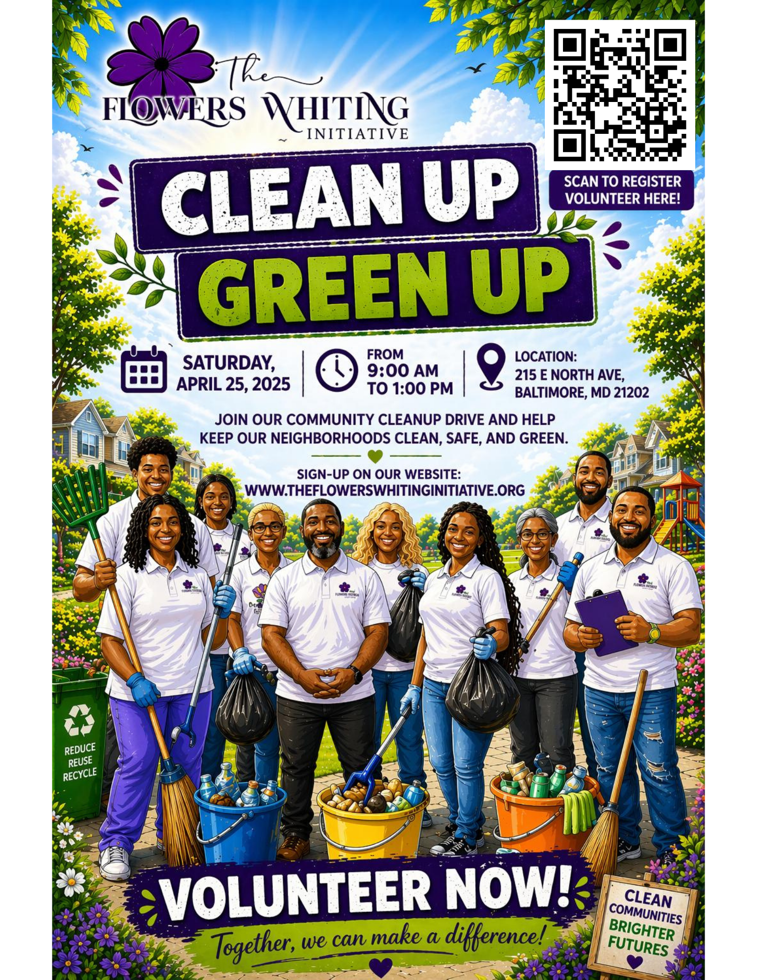The Flowers Whiting Initiative Clean Up, Green Up Community Day