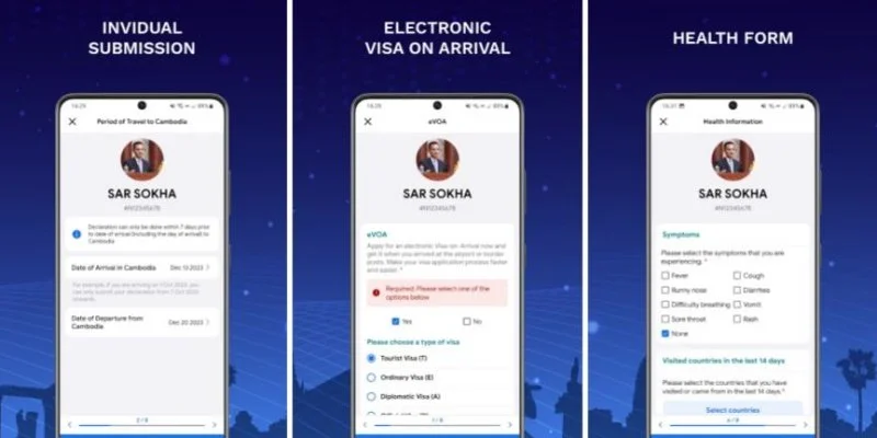 e-Arrival Card Kamboja