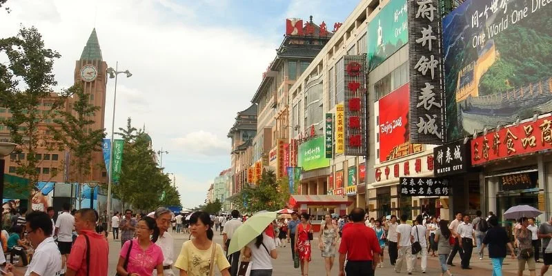 Itinerary Beijing Shanghai - Wangfujing Street