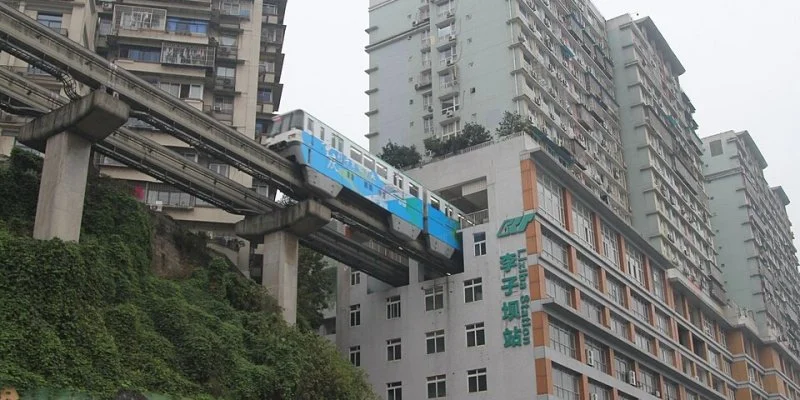 Wisata Chongqing - Liziba Station