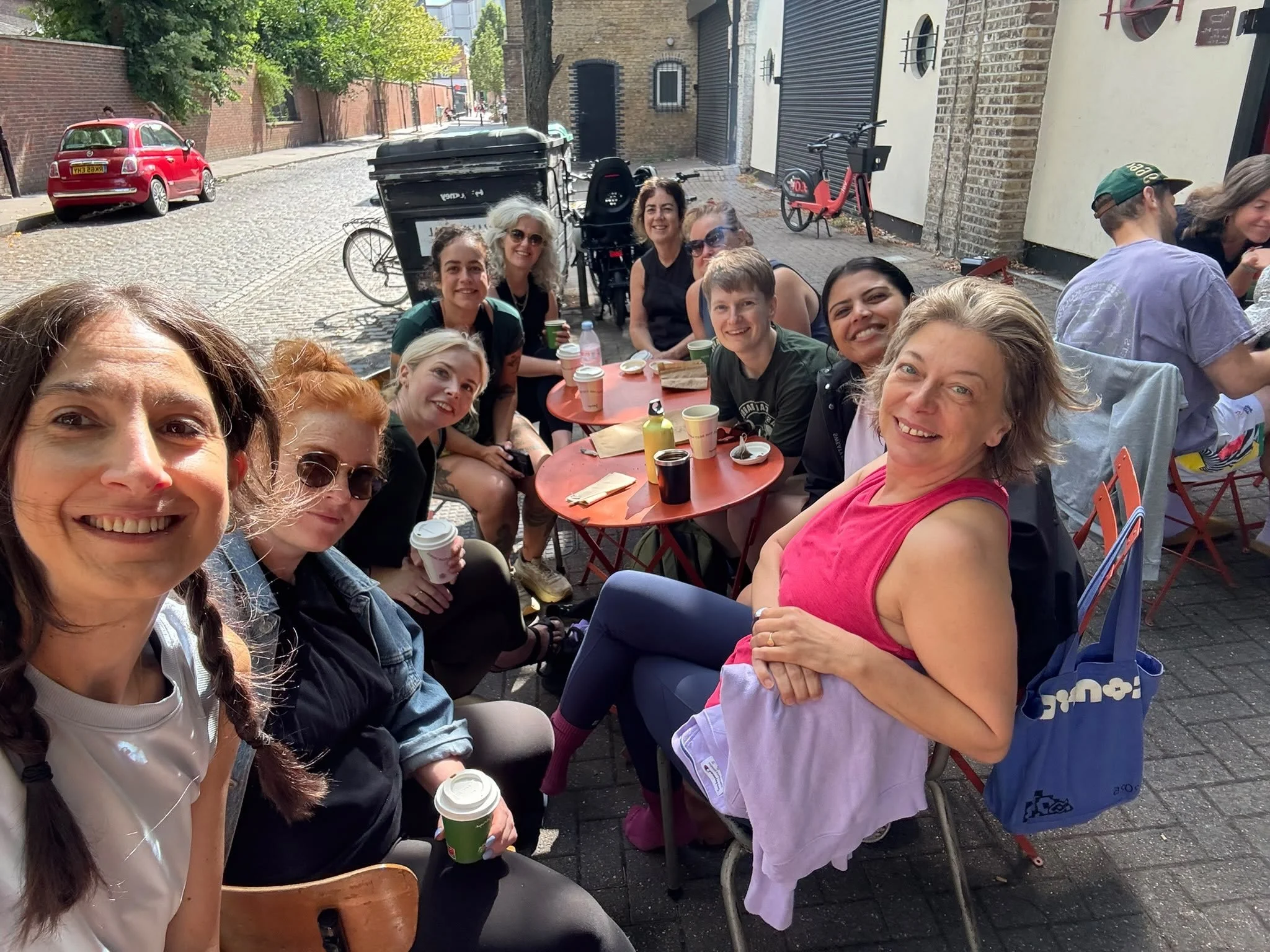 The Ladies who Lunge at the Saturday morning class enjoying their regular post-training coffee ❤️ 

There&rsquo;s never been a better time to
join our friendly community, as we have new classes starting from this Saturday! Here&rsquo;s our expanded s