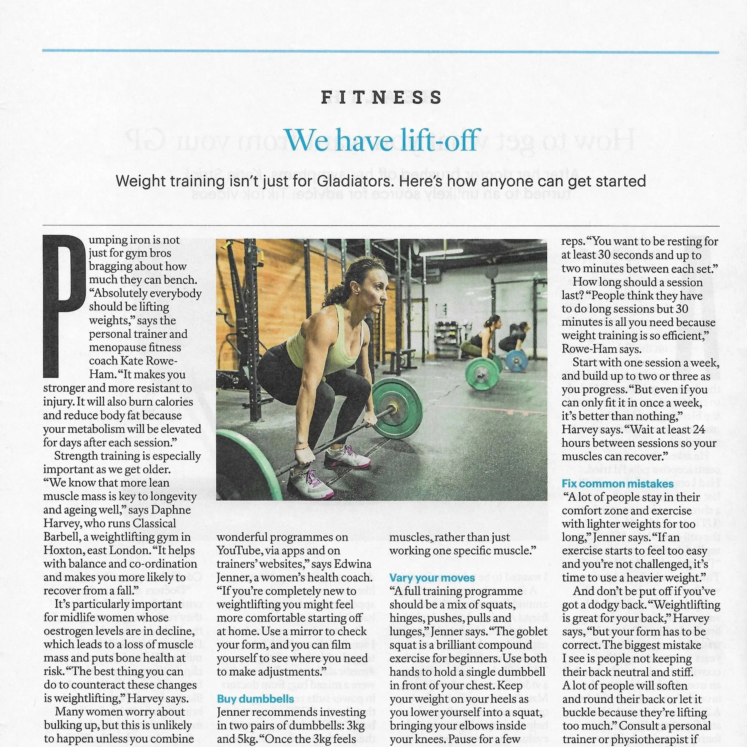Press: We have lift off, The Sunday Times Magazine