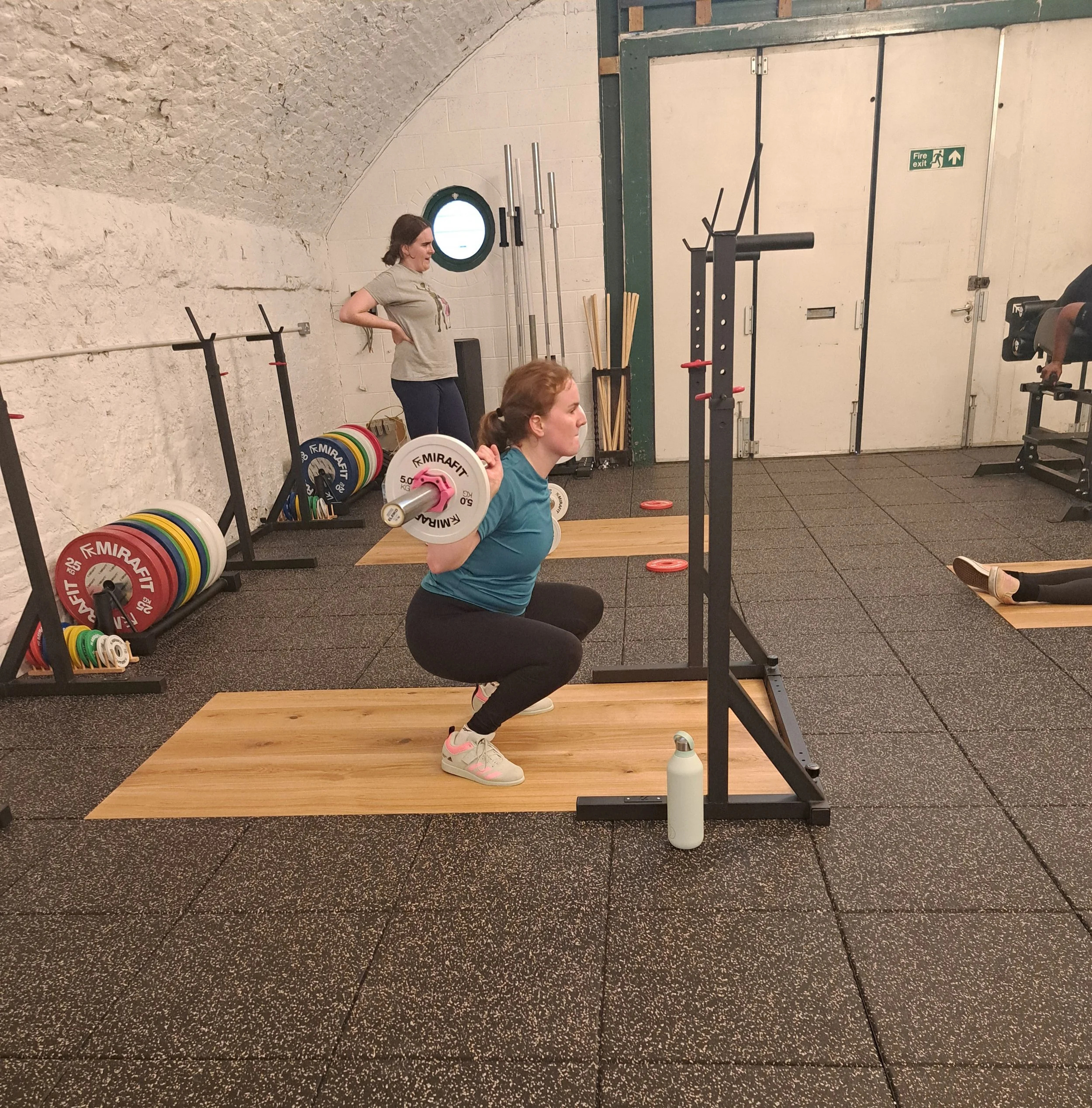 Women at the strength training class at Classical Barbell in Hoxton.