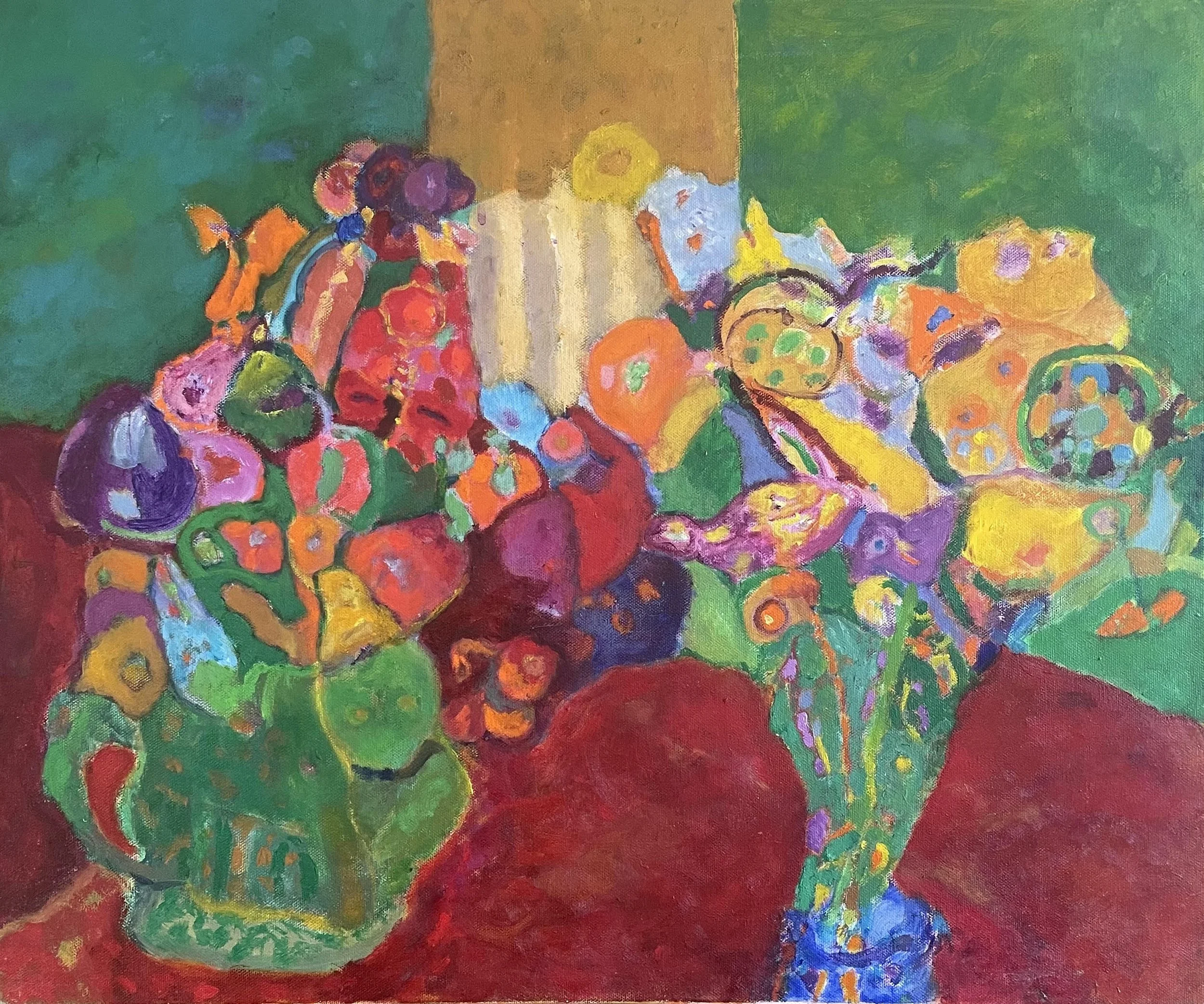 Flower Duet, 24x18